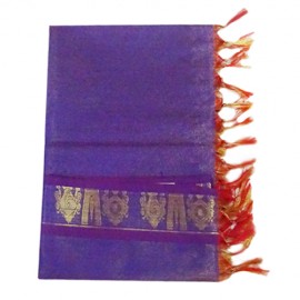 Namo Border Shawl ( Blue Violet)